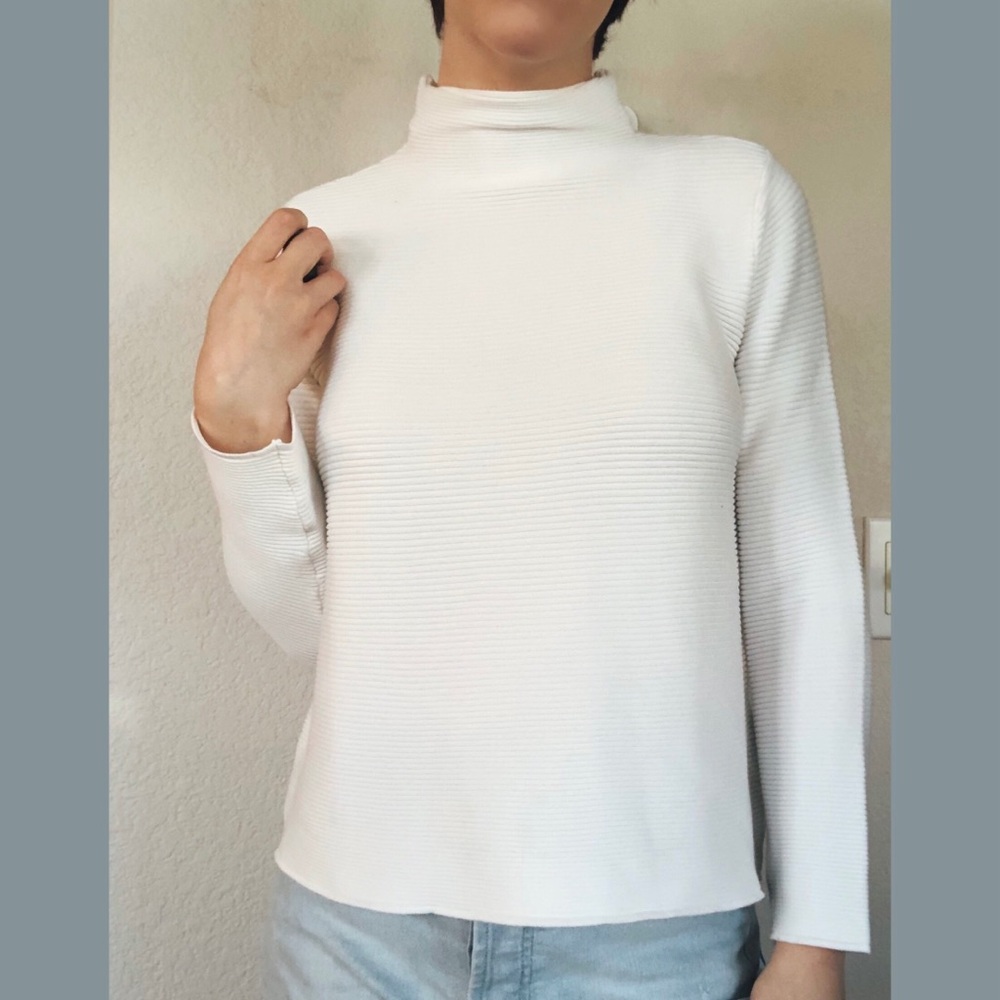 White Turtleneck Sweater
